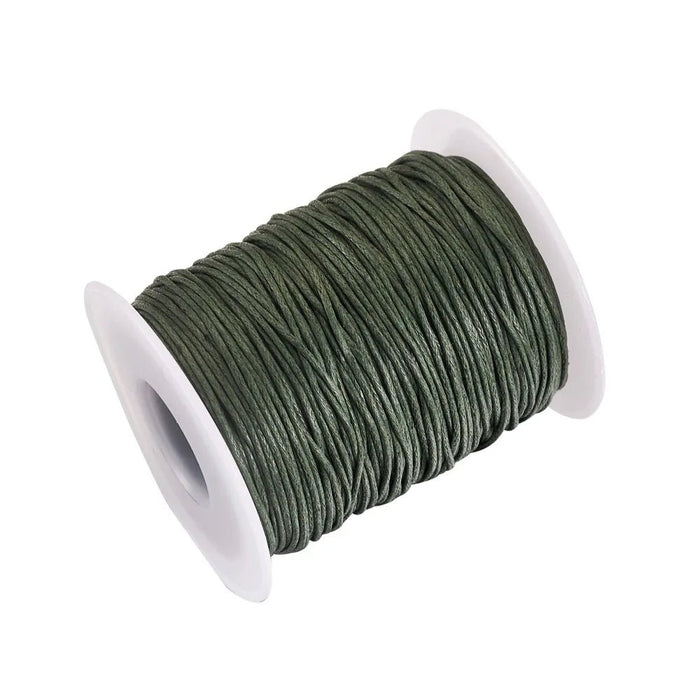 100yards/roll 1mm Waxed Cotton Thread Beading Braided Cords Macrame String For Jewelry Making DIY Bracelet Necklaces Supplies - CLICK TIK