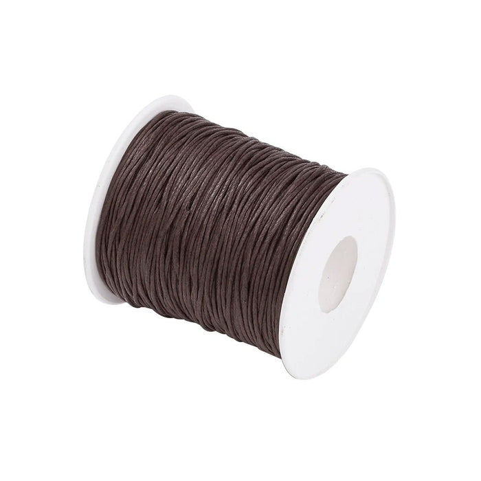 100yards/roll 1mm Waxed Cotton Thread Beading Braided Cords Macrame String For Jewelry Making DIY Bracelet Necklaces Supplies - CLICK TIK