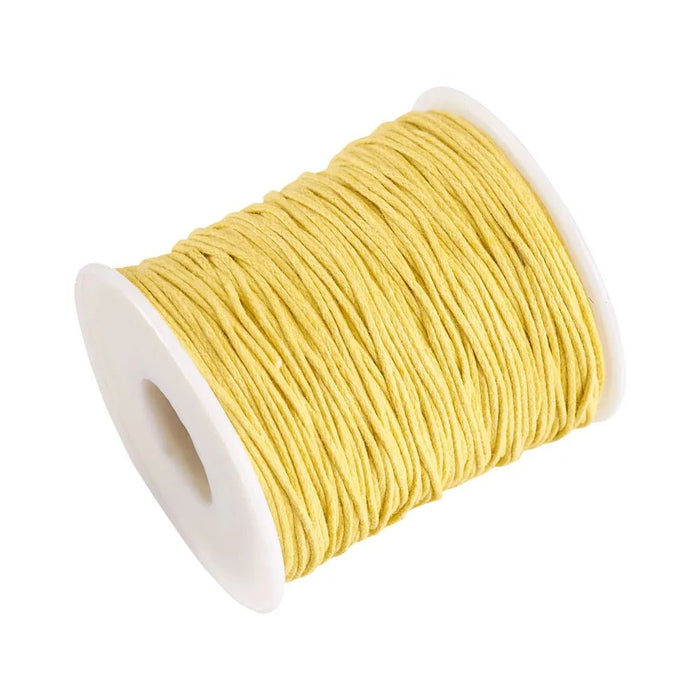 100yards/roll 1mm Waxed Cotton Thread Beading Braided Cords Macrame String For Jewelry Making DIY Bracelet Necklaces Supplies - CLICK TIK