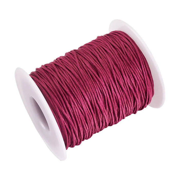 100yards/roll 1mm Waxed Cotton Thread Beading Braided Cords Macrame String For Jewelry Making DIY Bracelet Necklaces Supplies - CLICK TIK