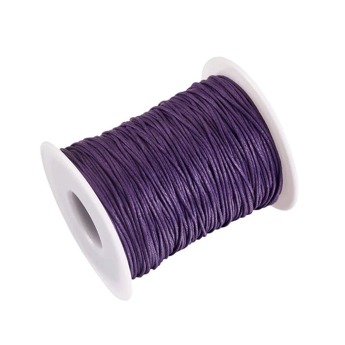 100yards/roll 1mm Waxed Cotton Thread Beading Braided Cords Macrame String For Jewelry Making DIY Bracelet Necklaces Supplies - CLICK TIK