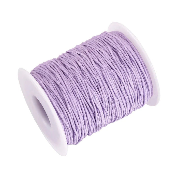100yards/roll 1mm Waxed Cotton Thread Beading Braided Cords Macrame String For Jewelry Making DIY Bracelet Necklaces Supplies - CLICK TIK