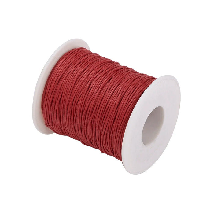 100yards/roll 1mm Waxed Cotton Thread Beading Braided Cords Macrame String For Jewelry Making DIY Bracelet Necklaces Supplies - CLICK TIK
