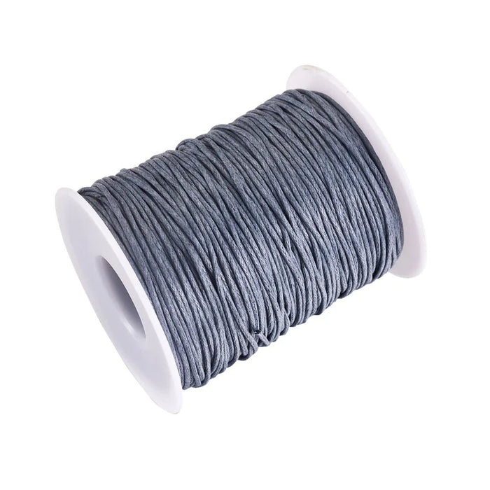 100yards/roll 1mm Waxed Cotton Thread Beading Braided Cords Macrame String For Jewelry Making DIY Bracelet Necklaces Supplies - CLICK TIK