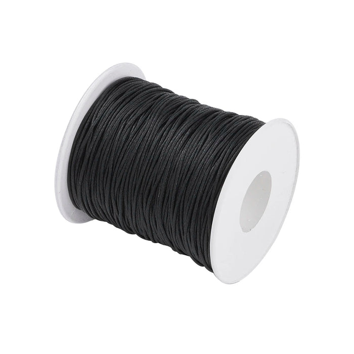 100yards/roll 1mm Waxed Cotton Thread Beading Braided Cords Macrame String For Jewelry Making DIY Bracelet Necklaces Supplies - CLICK TIK