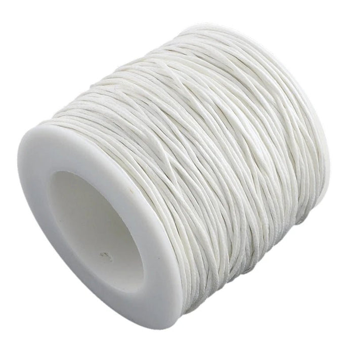 100yards/roll 1mm Waxed Cotton Thread Beading Braided Cords Macrame String For Jewelry Making DIY Bracelet Necklaces Supplies - CLICK TIK
