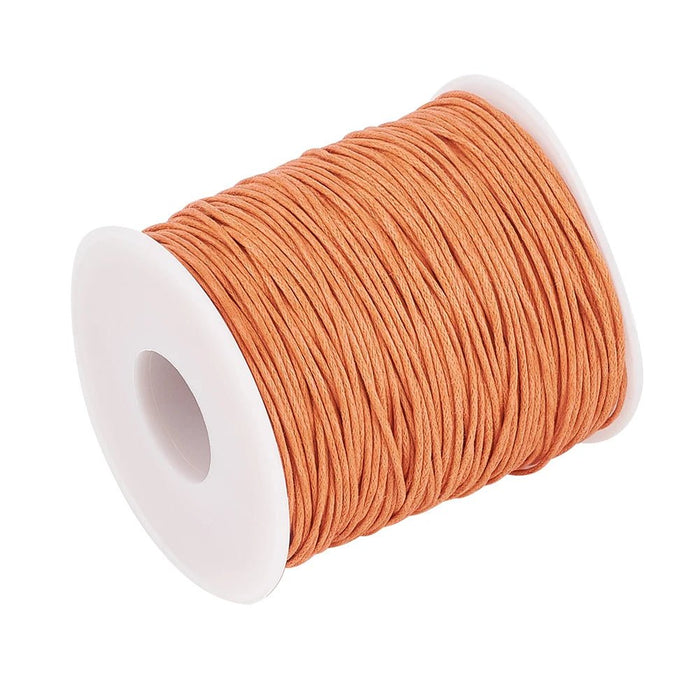 100yards/roll 1mm Waxed Cotton Thread Beading Braided Cords Macrame String For Jewelry Making DIY Bracelet Necklaces Supplies - CLICK TIK