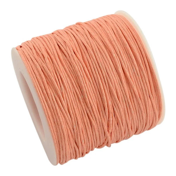 100yards/roll 1mm Waxed Cotton Thread Beading Braided Cords Macrame String For Jewelry Making DIY Bracelet Necklaces Supplies - CLICK TIK