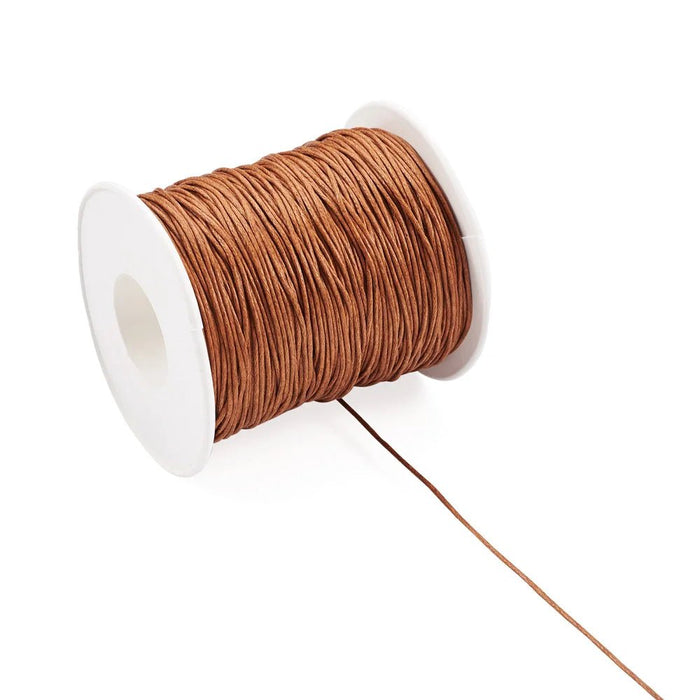 100yards/roll 1mm Waxed Cotton Thread Beading Braided Cords Macrame String For Jewelry Making DIY Bracelet Necklaces Supplies - CLICK TIK