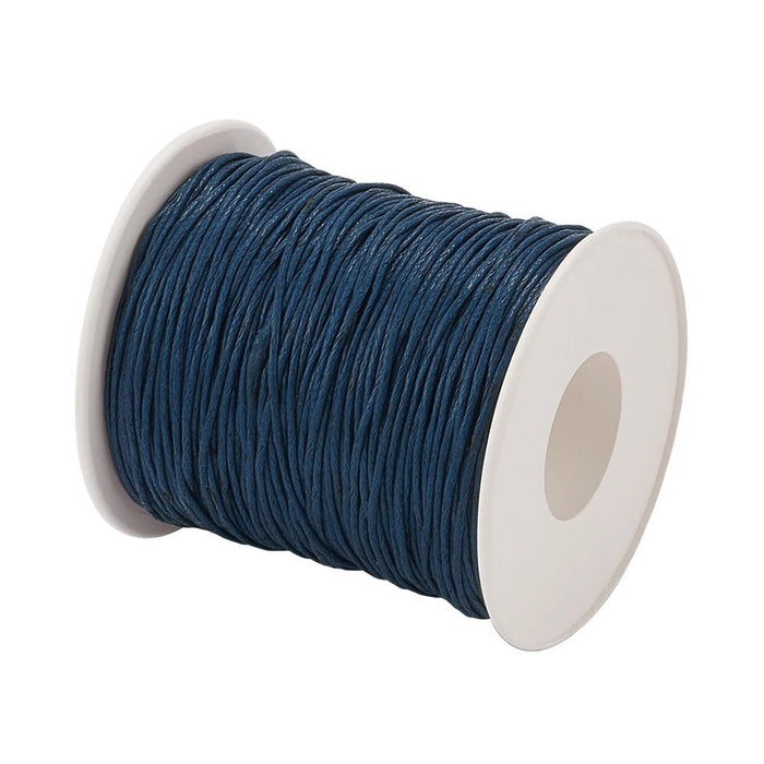100yards/roll 1mm Waxed Cotton Thread Beading Braided Cords Macrame String For Jewelry Making DIY Bracelet Necklaces Supplies - CLICK TIK