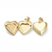 10pcs Brass Heart Locket Pendants Openable Photo Frame Pendants Real 18K Gold Plated for Women Necklaces Making Couple Gifts - CLICK TIK