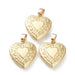 10pcs Brass Heart Locket Pendants Openable Photo Frame Pendants Real 18K Gold Plated for Women Necklaces Making Couple Gifts - CLICK TIK