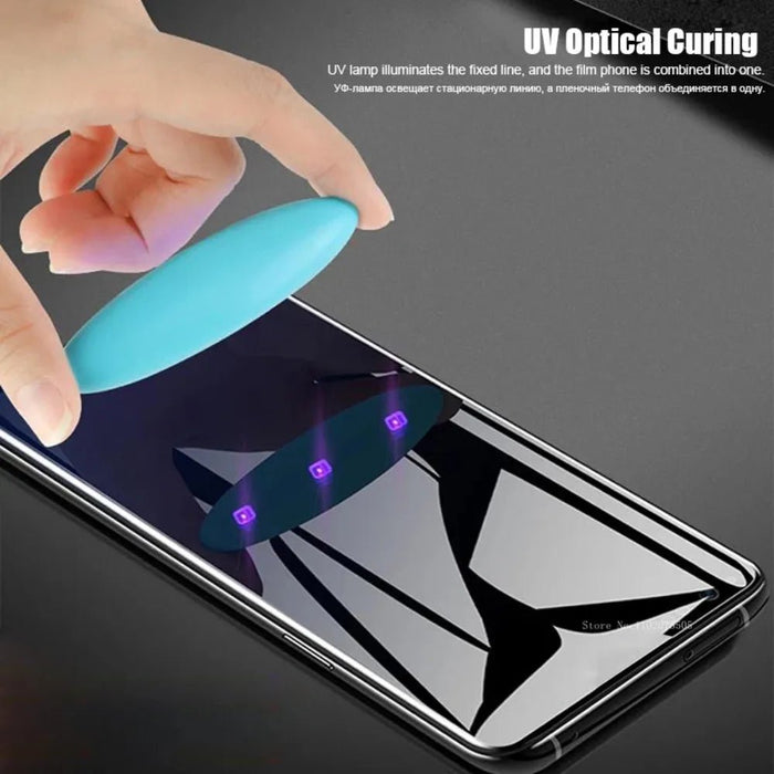 2 - 3PCS UV Glass for Samsung Galaxy S22 S23 S24 Ultra S21 S10 S8 S9 Plus S20 FE Note 8 9 10 20 UV Liquid Glue Screen Protectors - CLICK TIK