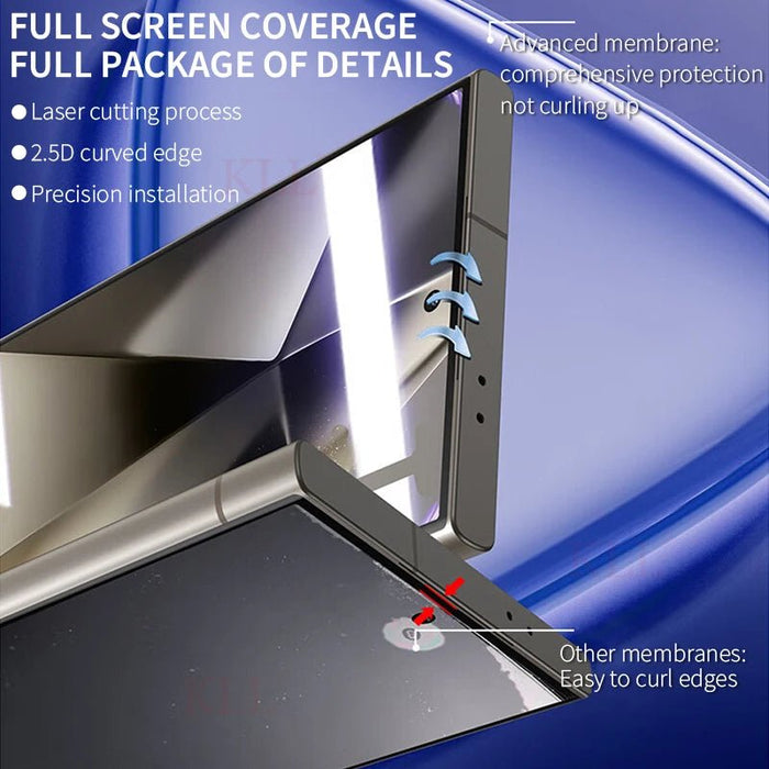 2 - 4Pcs Explosion - proof HD Ceramic Film for Samsung S24 Ultra S23 S22 S21 S20 S10 SP Plus Screen Protector Galaxy Note 20 10 Film - CLICK TIK