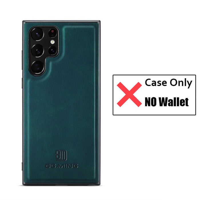 2 in 1 Magnetic Detachable Leather Wallet Case for Samsung Galaxy S23 S20 S21 S22 Plus Note 20 Ultra S24 Card Holder Stand Cover - CLICK TIK