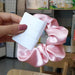 2023 Women Fashion Silk Scrunchie With Rhinestones Elastic Satin Hair Band Girls Big Hair Tie Balck Crunchy For Hair Accessories - CLICK TIK