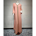 2024 Fashion Autumn Muslim Women Long Dress Hot Drilling Kaftan Dubai Maxi Robe Middle East Turkey Arabic Abaya Islamic Ramadan - CLICK TIK
