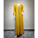 2024 Fashion Autumn Muslim Women Long Dress Hot Drilling Kaftan Dubai Maxi Robe Middle East Turkey Arabic Abaya Islamic Ramadan - CLICK TIK