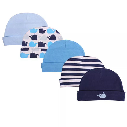 2024 Fashion Hot Sale Baby Bamboo Caps 3/5 - pack for Boys Girls, newborn photography accessories Boy Hats Infant Caps,0 - 3 Months - CLICK TIK