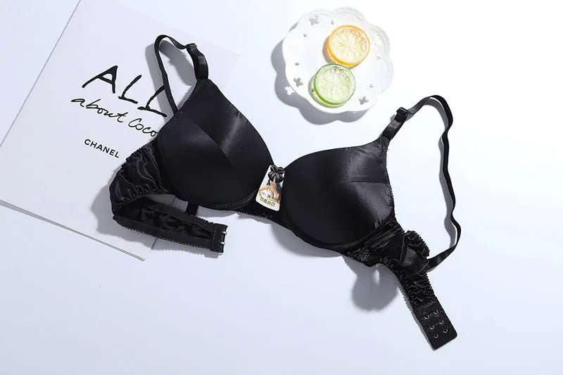 2024 new silk bra Mulberry silk double - sided silk without underwire thin underwear - CLICK TIK