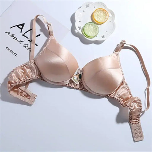 2024 new silk bra Mulberry silk double - sided silk without underwire thin underwear - CLICK TIK