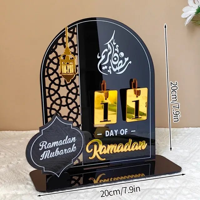 2024 Ramadan Decoration DIY Advent Calendar Countdown Ramadan Calendar Desktop Ornaments Islamic Muslim Calendrier Home Decor - CLICK TIK