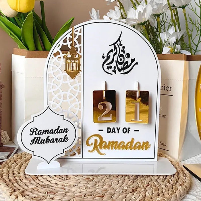 2024 Ramadan Decoration DIY Advent Calendar Countdown Ramadan Calendar Desktop Ornaments Islamic Muslim Calendrier Home Decor - CLICK TIK
