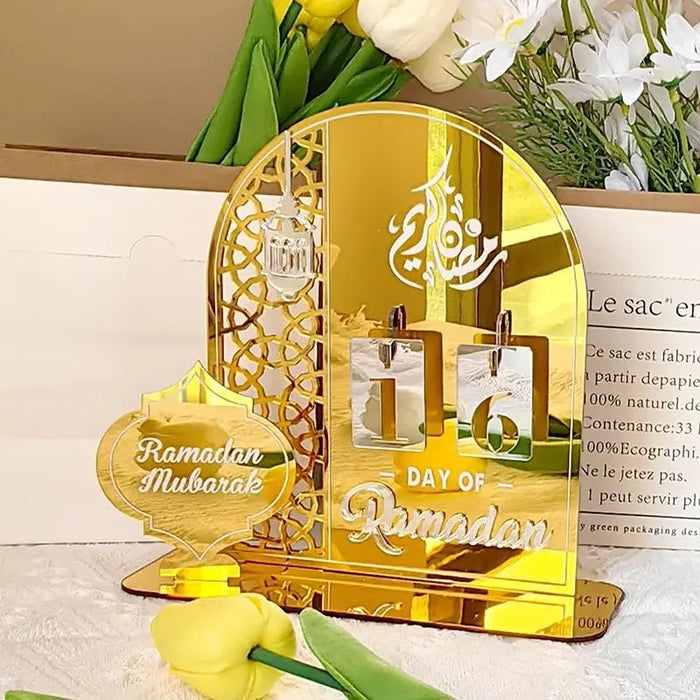 2024 Ramadan Decoration DIY Advent Calendar Countdown Ramadan Calendar Desktop Ornaments Islamic Muslim Calendrier Home Decor - CLICK TIK