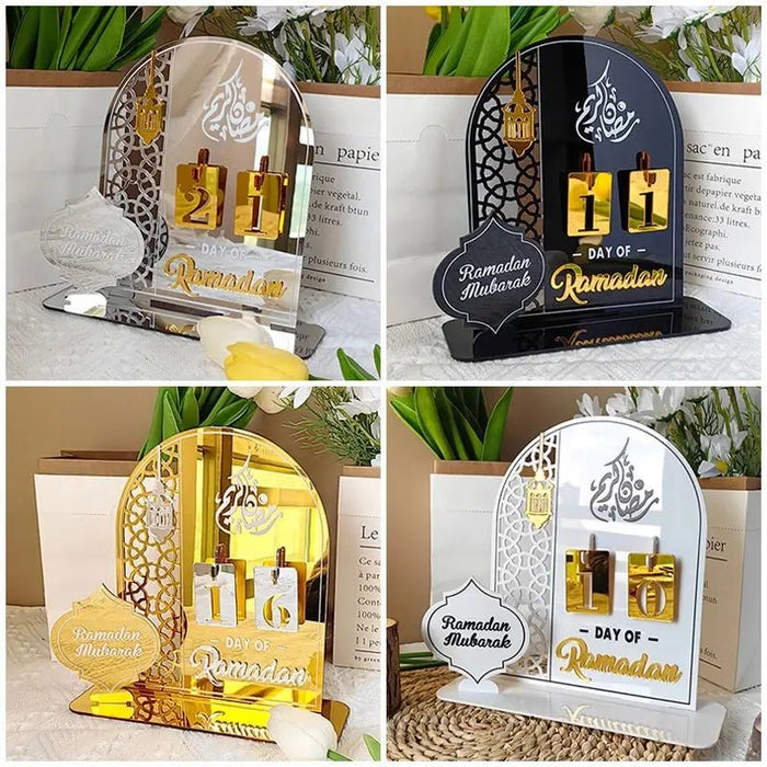 2024 Ramadan Decoration DIY Advent Calendar Countdown Ramadan Calendar Desktop Ornaments Islamic Muslim Calendrier Home Decor - CLICK TIK