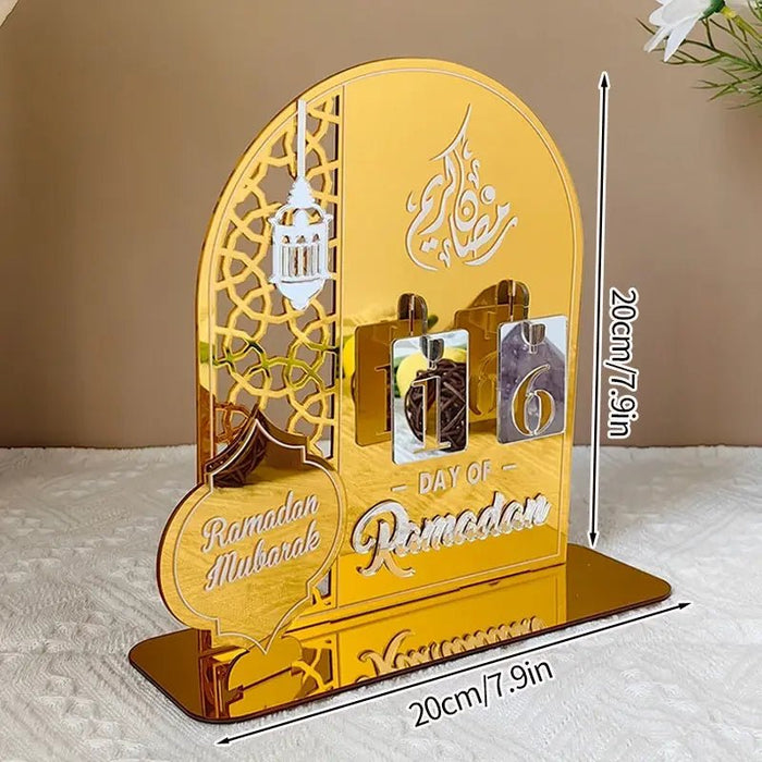 2024 Ramadan Decoration DIY Advent Calendar Countdown Ramadan Calendar Desktop Ornaments Islamic Muslim Calendrier Home Decor - CLICK TIK