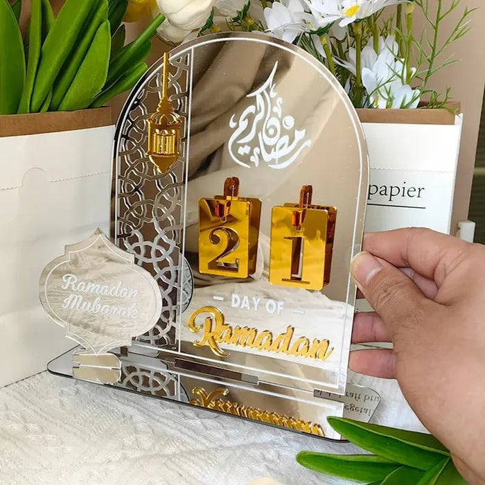 2024 Ramadan Decoration DIY Advent Calendar Countdown Ramadan Calendar Desktop Ornaments Islamic Muslim Calendrier Home Decor - CLICK TIK