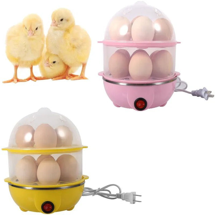 220V Pink Color Double - Layer Egg Multi - functional Electric Eggs Cooker Home Kitchen Use Cookware Kitchen Tools - CLICK TIK
