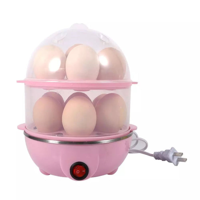 220V Pink Color Double - Layer Egg Multi - functional Electric Eggs Cooker Home Kitchen Use Cookware Kitchen Tools - CLICK TIK