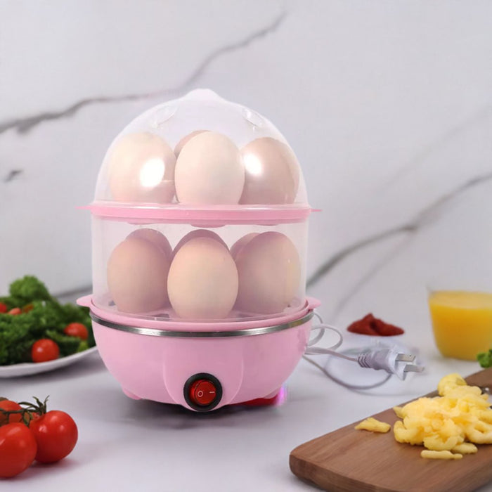 220V Pink Color Double - Layer Egg Multi - functional Electric Eggs Cooker Home Kitchen Use Cookware Kitchen Tools - CLICK TIK