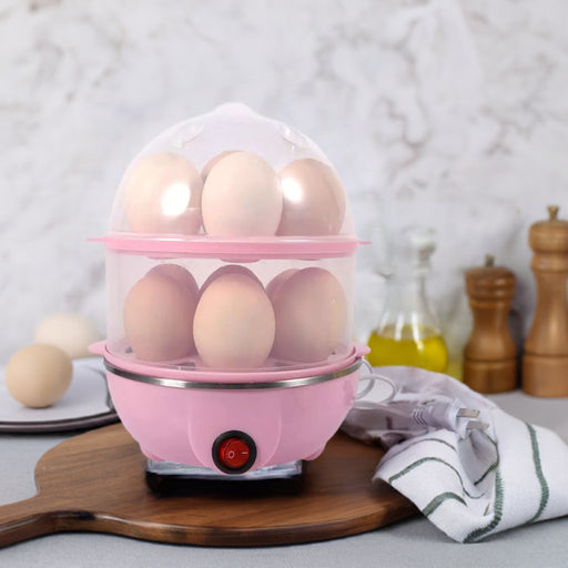 220V Pink Color Double - Layer Egg Multi - functional Electric Eggs Cooker Home Kitchen Use Cookware Kitchen Tools - CLICK TIK
