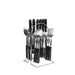24 pcs cutlery c handle stainless steel knife fork spoon and spoon with shelving gold silver cutlery set dinnerware set - CLICK TIK