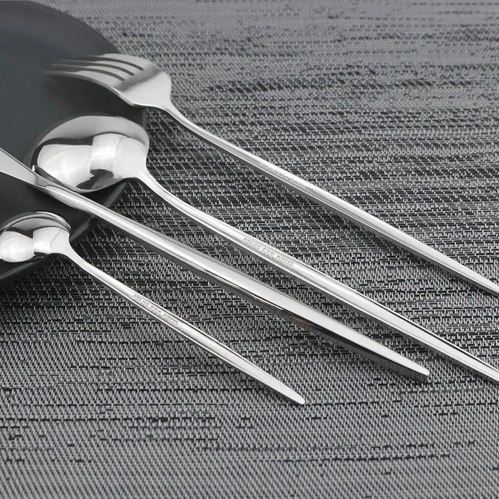 24Pcs Stainless Steel Cutlery Set - CLICK TIK