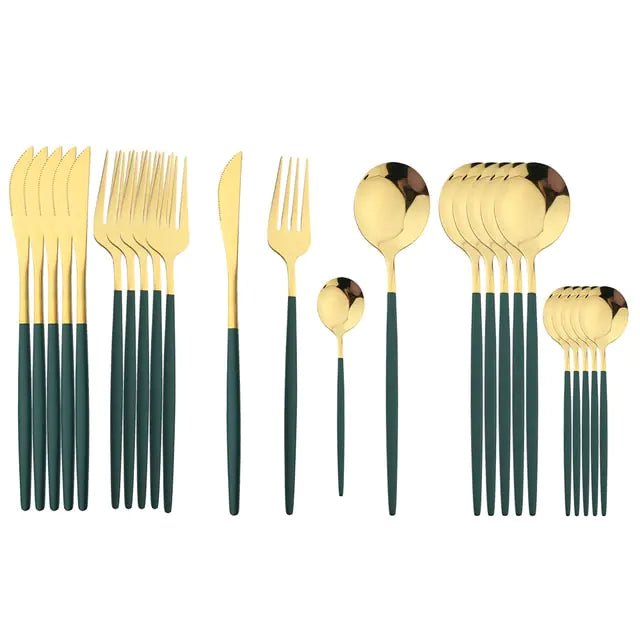 24Pcs Stainless Steel Cutlery Set - CLICK TIK
