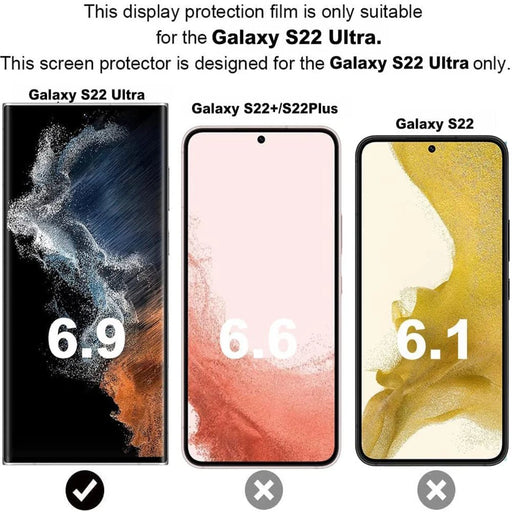 2/4Pcs Tempered Glass For Samsung Galaxy Note 20 Ultra S20 S21 S22 S23 S24 Ultra Plus Curved Ultrasonic Screen Protector Glass - CLICK TIK
