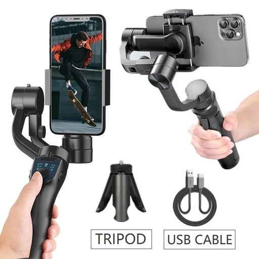 3 - Axis Gimbal Stabilizer Tripod for IOS Android Mobile Phone Selfie Stick Smartphone Holder Stand for Anti Shake Video &Shooting - CLICK TIK