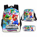 3 Piece Set Mochila Super Mario Bros.Wonder School Bags For Teenage kids Backpack Travel Backpack Student Bookbags cosplay bag - CLICK TIK
