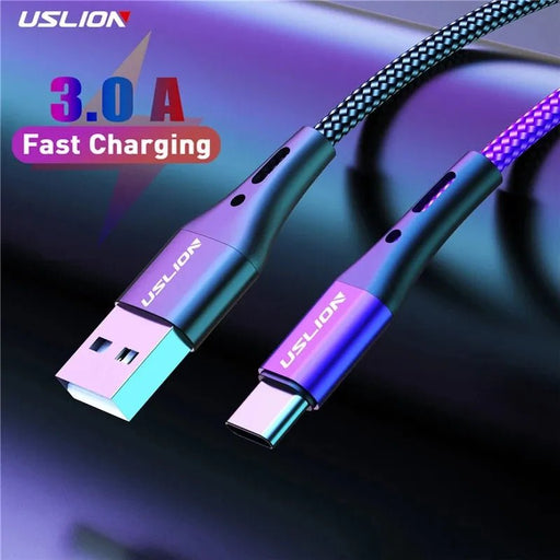 3A USB Type C Cable Wire For Samsung S10 S20 Xiaomi mi 11 Mobile Phone Fast Charging USB C Cable Type - C Charger Micro USB Cables - CLICK TIK