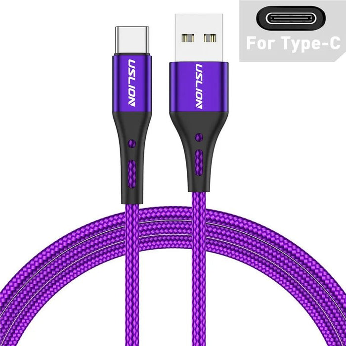 3A USB Type C Cable Wire For Samsung S10 S20 Xiaomi mi 11 Mobile Phone Fast Charging USB C Cable Type - C Charger Micro USB Cables - CLICK TIK