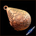 3PCS Wholesale Women / Men Retro Water Drop Brass Flower Picture floating locket charms beads Pendant jewelry Free shipping - CLICK TIK