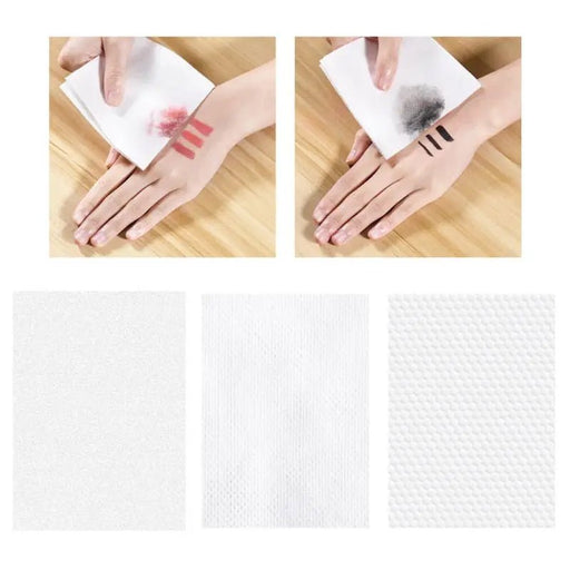50/100pcs Disposable Facial Tissue Makeup Wipes Cotton Pads Cleansing Paper Face Towel - CLICK TIK