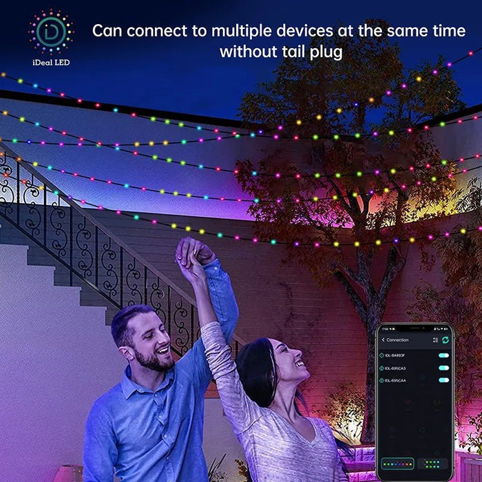 5M 10M 20M Fairy String Lights Dreamcolor USB LED String Lights Smart Christmas Lights DIY Picture Display Garland Decor - CLICK TIK