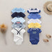 5Pcs High Quality Infant Jumpsuit Baby clothes Short sleeves Boys' Clothing Set Newborn bodysuits 2022 Summer Body Baby girls - CLICK TIK