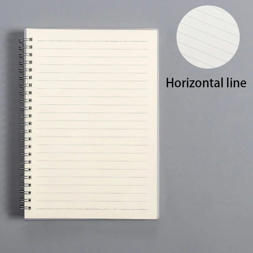 A5 A6 B5 Spiral Book Coil Notebook Lined DOT Blank Grid Paper Journal Diary Sketchbook School Stationery Supplies - CLICK TIK