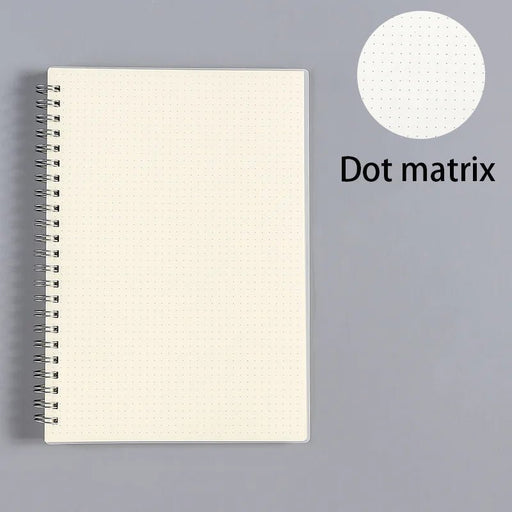 A5 A6 B5 Spiral Book Coil Notebook Lined DOT Blank Grid Paper Journal Diary Sketchbook School Stationery Supplies - CLICK TIK