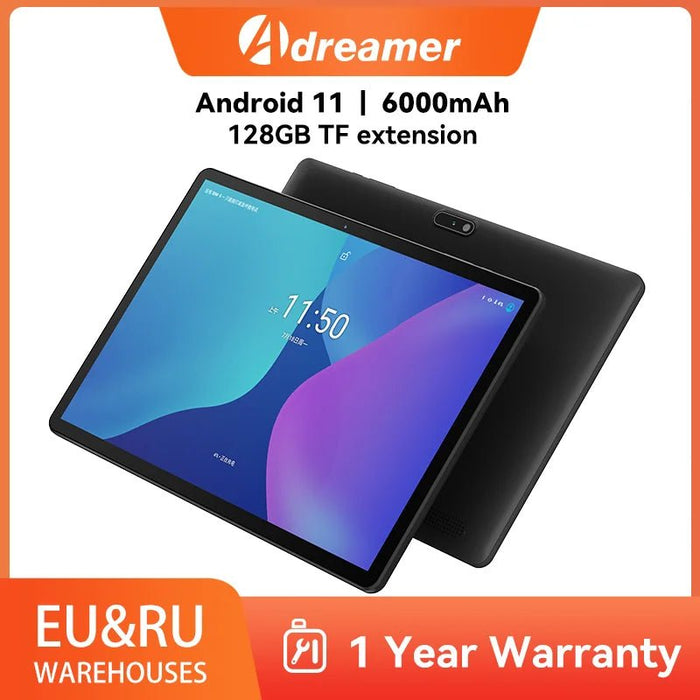 Adreamer LeoPad10 10.1 inch Tablet Android 11 2GB RAM 32GB ROM 1280x800 IPS Quad Core 6000mAh Wifi Bluetooth Type - C Cheap Tablet - CLICK TIK